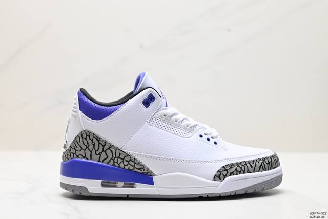 乔丹air Jordan 3 Retro 迈克尔 乔丹aj3代中帮复古休闲运动文化篮球鞋 货号：Dn3707-260 尺码:40-45 Id:Jdf474-Gz