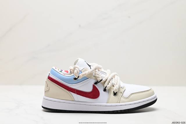 公司级耐克nike Air Jordan 1 Lowaj1乔丹一代中帮经典复古文化休闲运动篮球鞋 货号:Dm8969-114 尺码:36 36.5 37.5 3