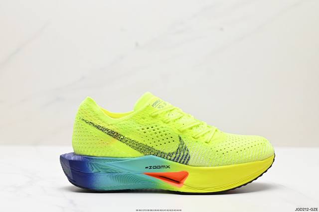 公司级nike Zoomx Vaporfly Next% 3 马拉松 泡棉超轻缓震运动慢跑鞋 采用全新vaporweave科技轻量网织半镂空轻薄透气鞋面#搭载双