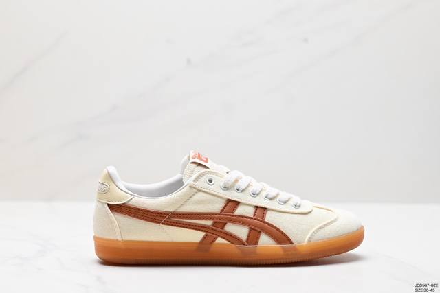 公司级亚瑟士 Onitsuka Tiger Tokuten 布面 复古低帮休闲跑鞋 实拍首发 Tokuten的灵感来源于80年代的室内用鞋 T-Toe前足补强设