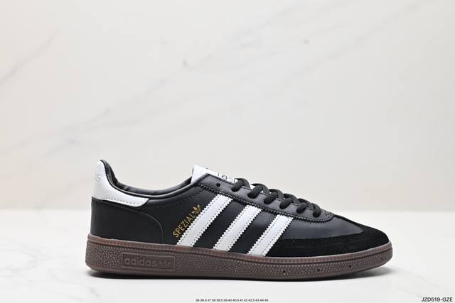 公司级adidas Handball Spezial 官方正确版本 阿迪达斯经典款 复古休闲板鞋 全鞋采用反毛皮制作 牛筋耐磨大底 承载青春情怀的板鞋 经典三条