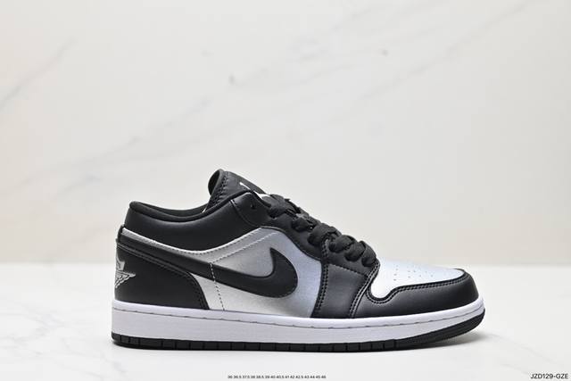 真标耐克nike Air Jordan 1 Low Aj1乔丹一代中帮经典复古文化休闲运动篮球鞋 货号:Da5551-001 尺码:36 36.5 37.5 3