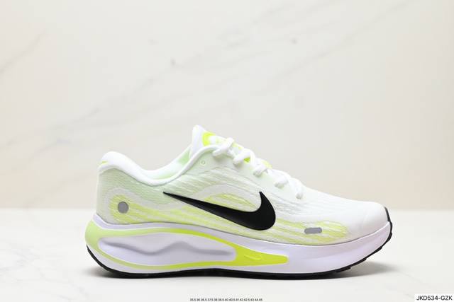 公司级nike耐克 Journey Run 夏季新品男子款公路透气缓震跑步鞋 货号:Fn0228-101 尺码:35.5 36 36.5 37.5 38 38.