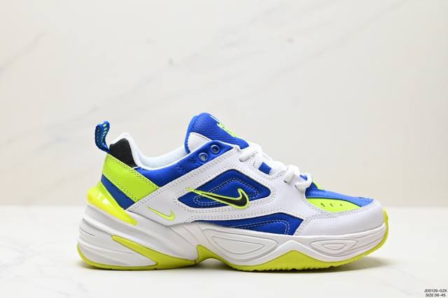 真标耐克nike Air Monarch M2K 经典复古老爹鞋 夸张流线极符 风靡老爹元素 外形延续当下潮流得未来感老爹鞋 设计干净！ 货号:Ao3108-1