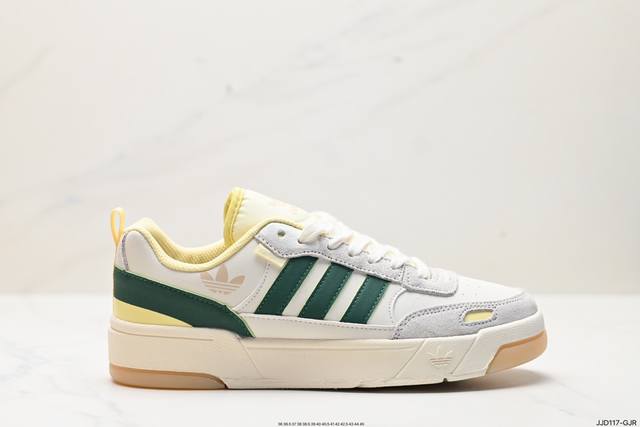 真标adidas Originals Post Up低邦这款adidas经典款，延续篮球场基因，同时融入摩登气质，含锯齿状三条纹和绒面革鞋头盖，搭载舒适中底，展