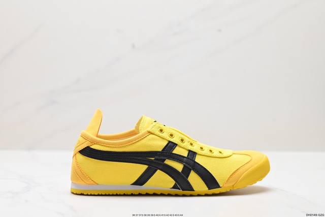 真标onitsuka Tiger鬼冢虎 Mexico 66 Slip-On 一脚蹬低帮夏季透气运动休闲鞋 货号:1183A746-750 尺码:36 37 37