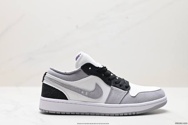 真标耐克nike Air Jordan 1 Lowaj1乔丹一代中帮经典复古文化休闲运动篮球鞋 货号:Dn1635-200 尺码:36 36.5 37.5 38