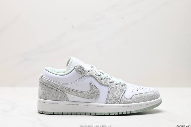 公司级从元年款汲取设计灵感,耐克nike Air Jordan 1 Low Se Phantom Denim Swoosh Aj1乔丹一代低帮经典复古文化休闲运