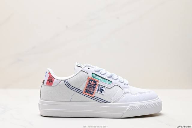 真标adidas Originals Continental Vulc 舒适百搭 防滑耐磨 低帮板鞋 货号:Fx3810 尺码:36 36.5 37 38 38