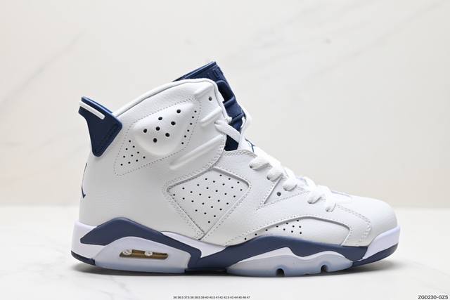 公司级耐克nike Air Jordan 6 Retro“Georgetown 乔丹aj6代复古休闲文化篮球鞋。 官方货号:Ct8529-170 尺码:36 3