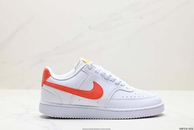 真标nike Court Vision Low 低帮百搭透气休闲运动板鞋，经典耐用的设计，兼顾舒适脚感和出众风范，演绎匠心之作。结构性的支撑贴合感结合复古篮球设