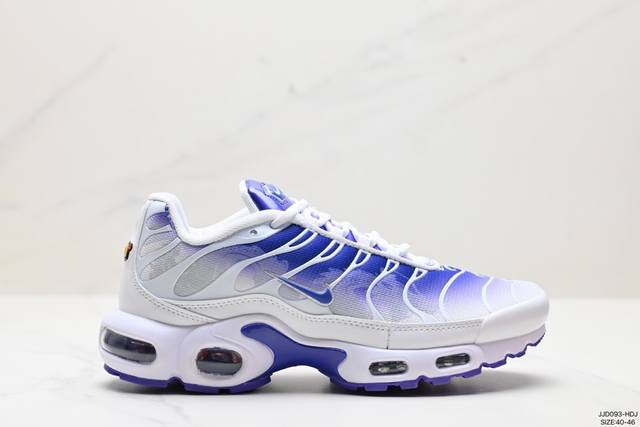 真标耐克nike Air Maxplus Drift休闲气垫缓震跑步运动鞋 造型超讨喜！鞋面以帆布和织物材质包裹，保证了轻薄透气，更适合夏季穿着。鞋侧 鱼骨 形