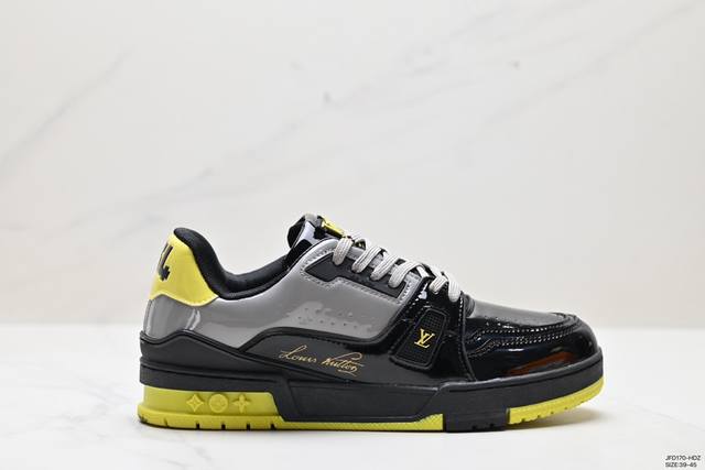 公司级全新lv路易威登louis Vuitton Trainer Sneaker Low休闲运动文化百搭板鞋 尺码:39-45 Id:Jfd170-Hdz