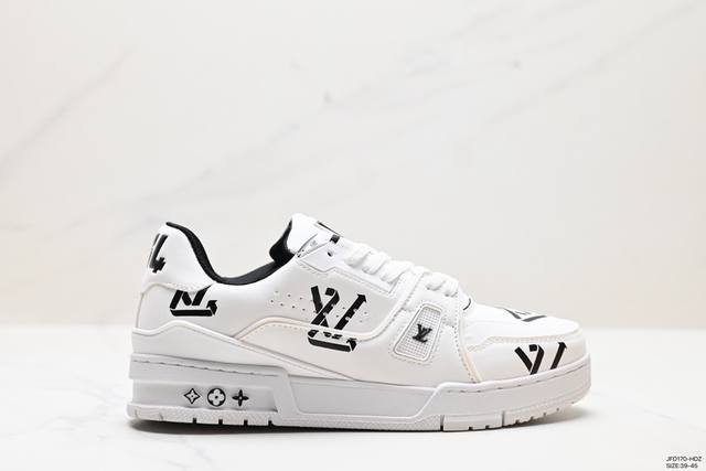 公司级全新lv路易威登louis Vuitton Trainer Sneaker Low休闲运动文化百搭板鞋 尺码:39-45 Id:Jfd170-Hdz