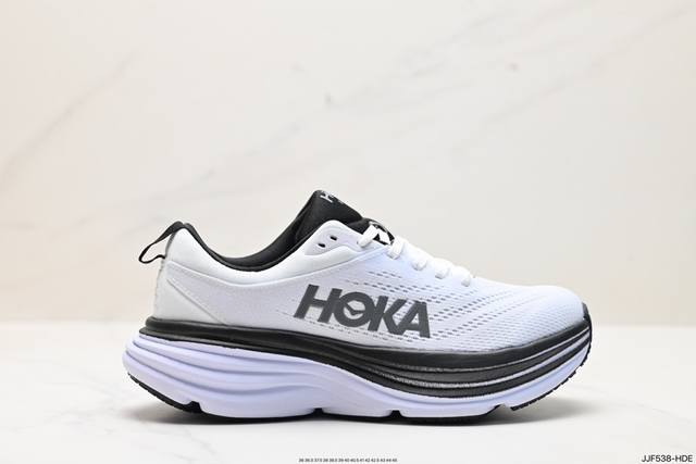 公司级小红书推荐hoka W Bondi 8全新配色 这个品牌来自于新西兰的毛利语，Hoka表示大地，One One表示飞越，连起来就是飞越地平线，One On