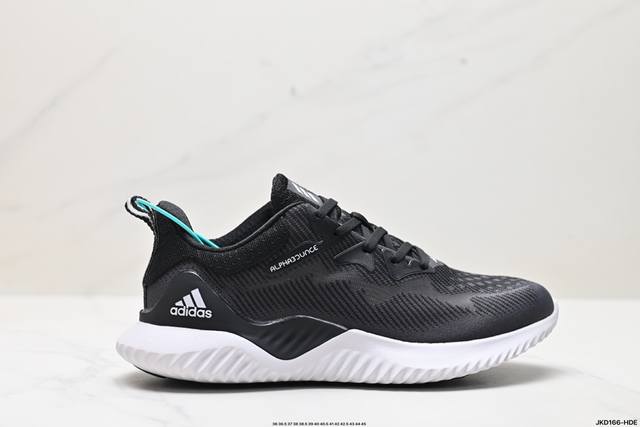 公司级阿迪达斯adidas Alphabounce 阿尔法高弹马牌鲨鱼鳃纹大底休闲运动慢跑鞋 货号:Cg4361 尺码:36 36.5 37 37.5 38 3