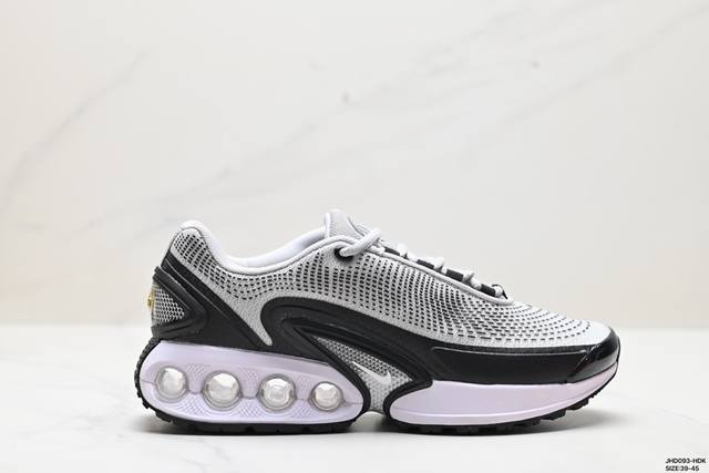 公司级nike Air Max Dn 耐克2024全新气垫跑鞋 #全新鞋款在同侧采用了四个圆柱仓式的设计 不仅有防滑耐磨性功能 还搭配了周围一圈柔软的泡棉材质