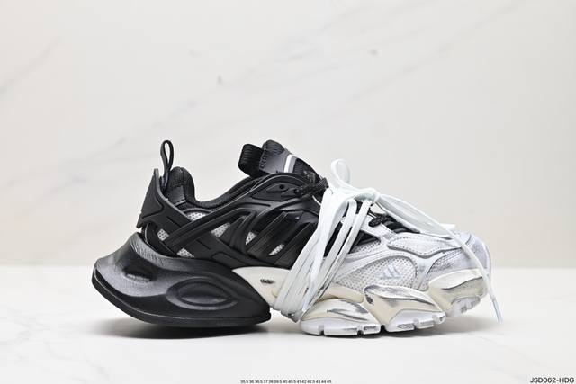 公司级adidas Xlg Runner Deluxe 系列低帮老爹风增高复古中性休闲运动慢跑鞋 货号:Lh0068 尺码:35.5 36 36.5 37 38