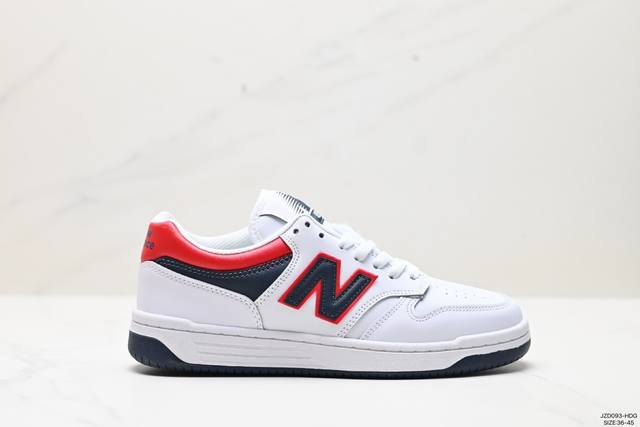 公司级new Balance Nb480系列 减震耐磨 低帮系带生活休闲板鞋 货号:Bb480Lec 尺码:36-45 Id:Jzd093-Hdg