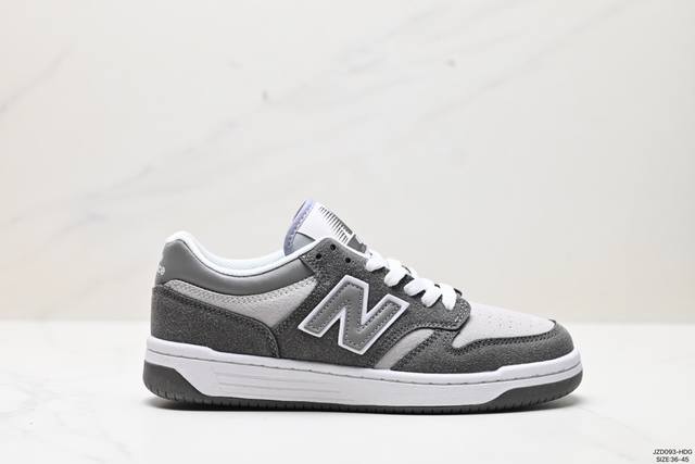 公司级new Balance Nb480系列 减震耐磨 低帮系带生活休闲板鞋 货号:Bb480Lec 尺码:36-45 Id:Jzd093-Hdg