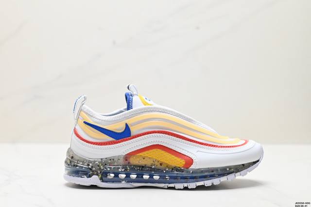 耐克 Nike Air Max 97 小勾子弹复古全掌气垫休闲运动鞋，正确子弹头鞋型 鞋身swoosh视觉呈现效果。 以创新搭载可视全掌max Air和演绎疾速