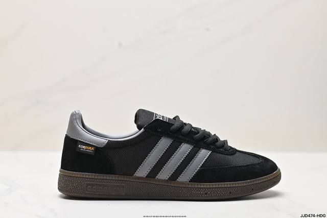 公司级adidas Handball Spezial 官方正确版本 阿迪达斯经典款 复古休闲板鞋 全鞋采用反毛皮制作 牛筋耐磨大底 承载青春情怀的板鞋 经典三条