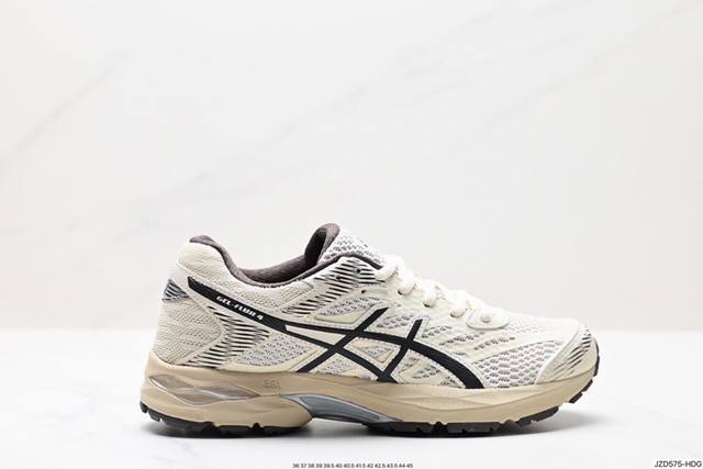 公司级亚瑟士asics Gel-Flux 4 运动休闲透气专业跑 鞋 进口双层丝纤维工程网布鞋面 轻量舒适透 气材质中底3D可视gel缓震胶效果 升級flyte