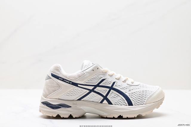 公司级亚瑟士asics Gel-Flux 4 运动休闲透气专业跑 鞋 进口双层丝纤维工程网布鞋面 轻量舒适透 气材质中底3D可视gel缓震胶效果 升級flyte