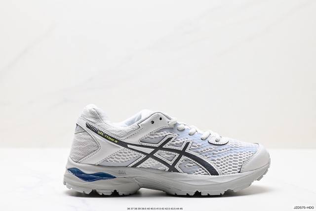 公司级亚瑟士asics Gel-Flux 4 运动休闲透气专业跑 鞋 进口双层丝纤维工程网布鞋面 轻量舒适透 气材质中底3D可视gel缓震胶效果 升級flyte