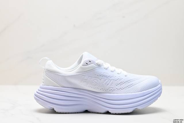 公司级小红书推荐hoka W Bondi 8全新配色 这个品牌来自于新西兰的毛利语，Hoka表示大地，One One表示飞越，连起来就是飞越地平线，One On