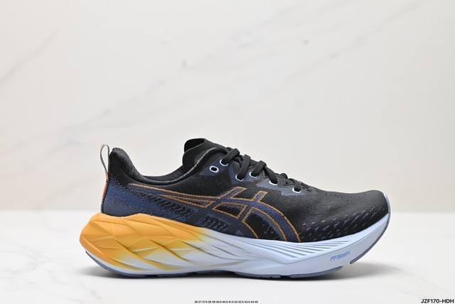 公司级asics Novablast 4 轻量跑鞋 低帮轻量透气缓震休闲运动跑步鞋 货号:1012B510-250 尺码:36 37 37.5 38 39 39