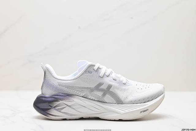 公司级asics Novablast 4 轻量跑鞋 低帮轻量透气缓震休闲运动跑步鞋 货号:1012B510-250 尺码:36 37 37.5 38 39 39