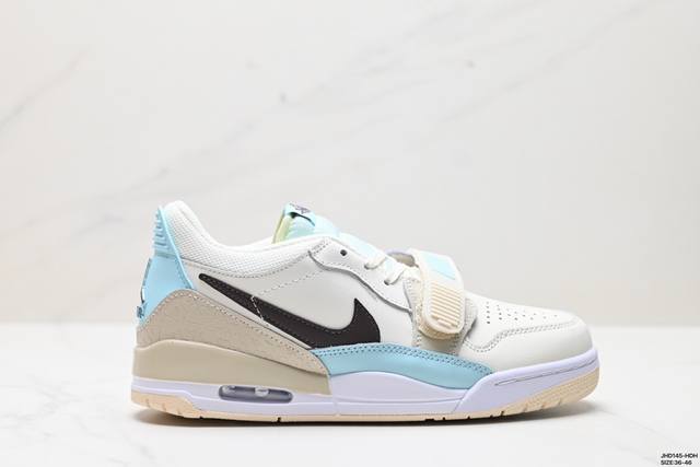 公司级三合一最强合体，多种新配色回归耐克nike Air Jordan Legacy 312 Low”White Grey Fog Blue Red“乔丹最强三