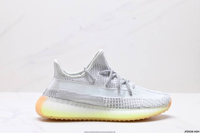 公司级阿迪达斯adidas Yeezy Boost 350V2 椰子 镂空呼吸网纱材质 侃爷限定 百搭轻便爆米花中底休闲运动慢跑鞋 货号:Fx4349 尺码:3