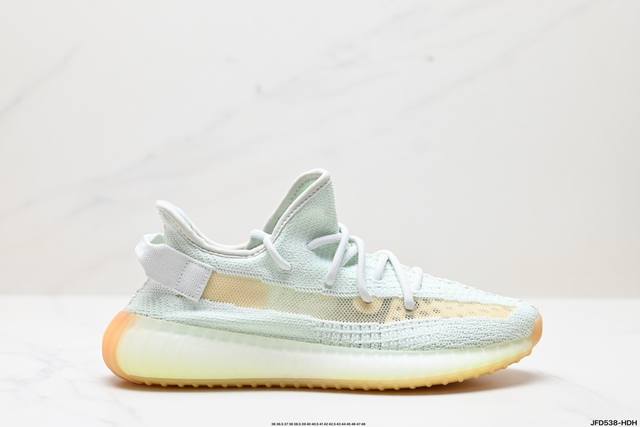 公司级阿迪达斯adidas Yeezy Boost 350V2 椰子 镂空呼吸网纱材质 侃爷限定 百搭轻便爆米花中底休闲运动慢跑鞋 货号:Fx4349 尺码:3