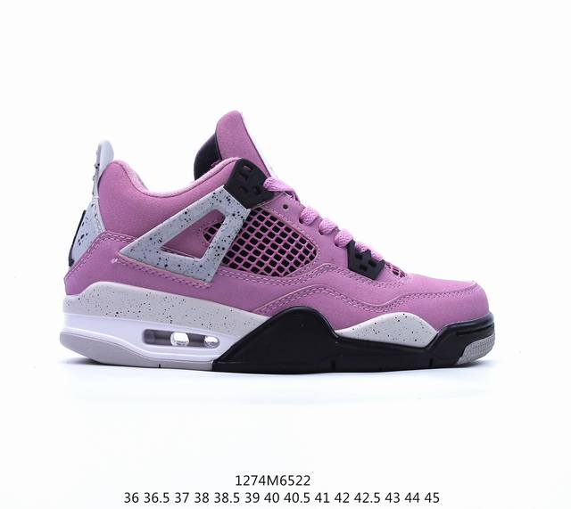 耐克 Nike Air Jordan 4 Retro Og迈克尔 乔丹aj4代乔4 中帮复古休闲运动文化篮球鞋。秉承轻量化的速度型篮球鞋设计思想完成设计，降低重