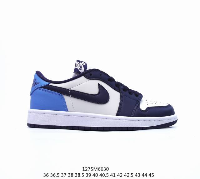 Air Jordan 1 Low 黑曜石脚趾 Aj1乔1低帮休闲板鞋 同步官方配色 市场唯一独家头层皮打造 原鞋原档案开发 原厂皮料 原档冲孔鞋头 正确满胶鞋垫