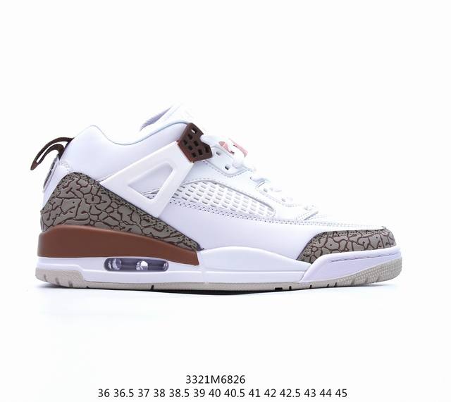 耐克 Nike Jordan Spizike Low 经典爆裂纹复古运动篮球鞋！全新低帮造型吸睛！整双鞋在融合了 Air Jordan 经典鞋款中的标志性元素之 - 点击图像关闭