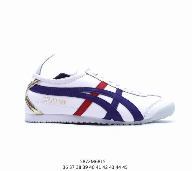 Onitsukatiger 鬼塚虎 Mexico 66 Slip-On 亚瑟士皮面低帮休闲百搭 1183B4 100 尺码：35 36 37 37.5 38 3