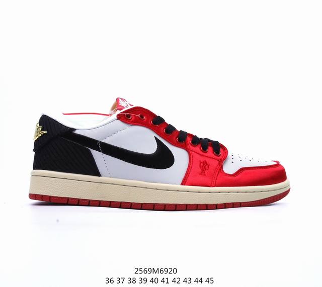 耐克 乔丹air Jordan 1 Low Aj1 乔1 乔丹1代aj1 低帮复古文化休闲运动篮球鞋。该鞋款从 1985 年元年款汲取设计灵感，焕新演绎简约经典