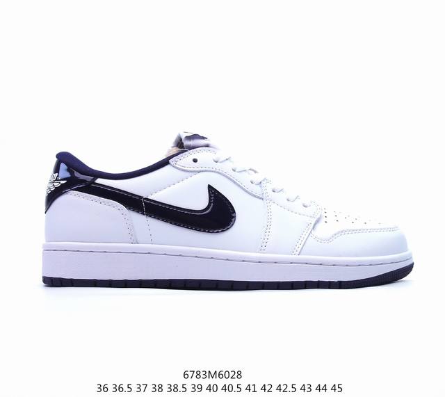 耐克 乔丹air Jordan 1 Low Aj1 乔1 乔丹1代aj1 低帮复古文化休闲运动篮球鞋。该鞋款从 1985 年元年款汲取设计灵感，焕新演绎简约经典