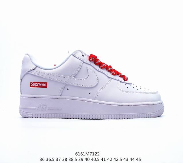 公司级耐克nike Air Force 1 Low 空军一号低帮百搭休闲运动板鞋。柔软、弹性十足的缓震性能和出色的中底设计，横跨复古与现代的外型结合，造就出风靡