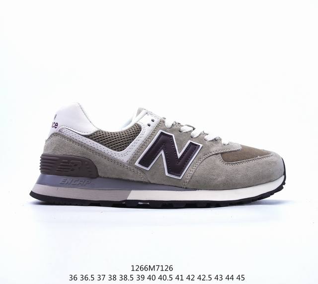 新百伦new Balance Ml574系列低帮经典复古休闲运动慢跑鞋，编码1266M7126