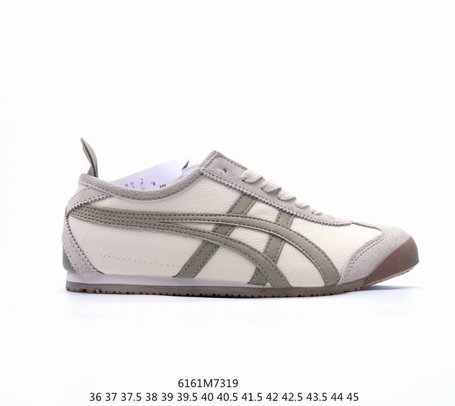 真标 Asics 亚瑟士 男女鞋真标半码制 日产经典老牌-鬼塚虎 Onitsuka Tiger Mexico 66经典墨西哥系列复古经典百搭板鞋休闲运动鞋慢跑鞋