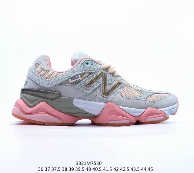 New Balance 9060 Rose Pink 系列复古百搭老爹风小象蹄休闲运动跑步鞋“米粉白”U9060Frl 尺码：36-45，编码3321M7530