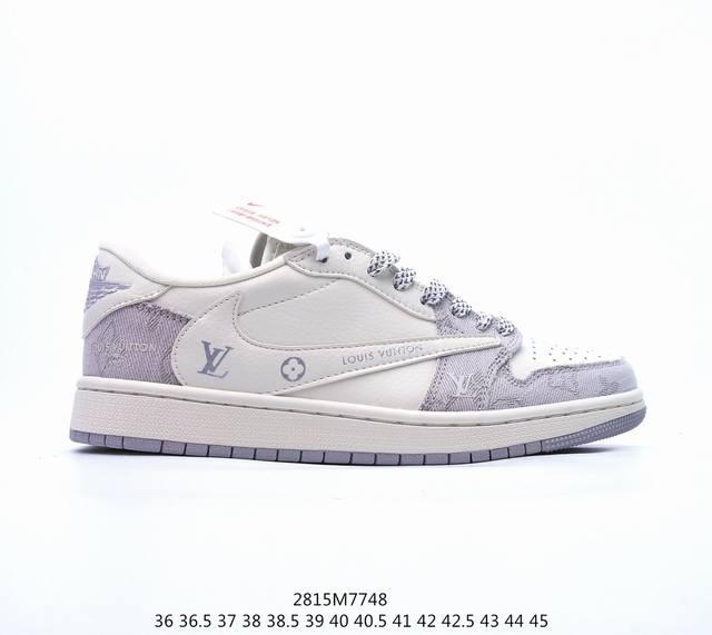 公司级travis Scott X Fragment Design X Jordan Air Jordan 1 Low Og Sp Aj1 乔1 Lv联名低帮文