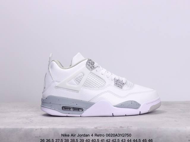 耐克 Nike Air Jordan 4 Retro Og迈克尔 乔丹aj4代乔4 中帮复古休闲运动文化篮球鞋。秉承轻量化的速度型篮球鞋设计思想完成设计，降低重