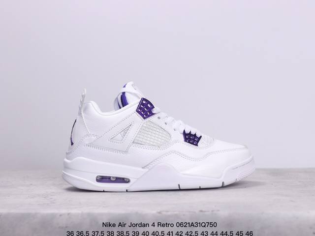 耐克 Nike Air Jordan 4 Retro Og迈克尔 乔丹aj4代乔4 中帮复古休闲运动文化篮球鞋。秉承轻量化的速度型篮球鞋设计思想完成设计，降低重