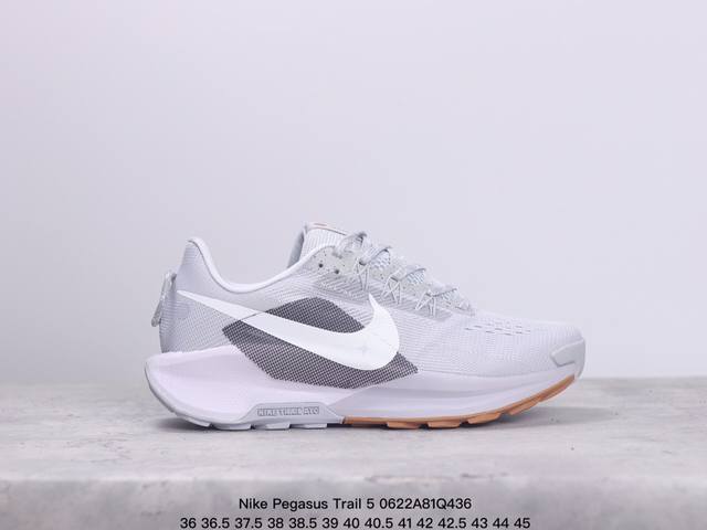 Nike Pegasus Trail 5 轻量跑鞋 Pegasustrail5男女越野跑步鞋夏新款 该鞋款搭载出众回弹的 Reactx 泡绵中底，多种地面，皆可