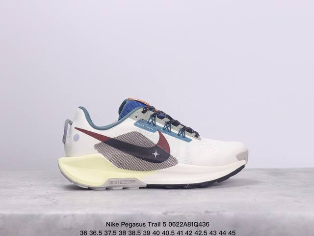 Nike Pegasus Trail 5 轻量跑鞋 Pegasustrail5男女越野跑步鞋夏新款 该鞋款搭载出众回弹的 Reactx 泡绵中底，多种地面，皆可